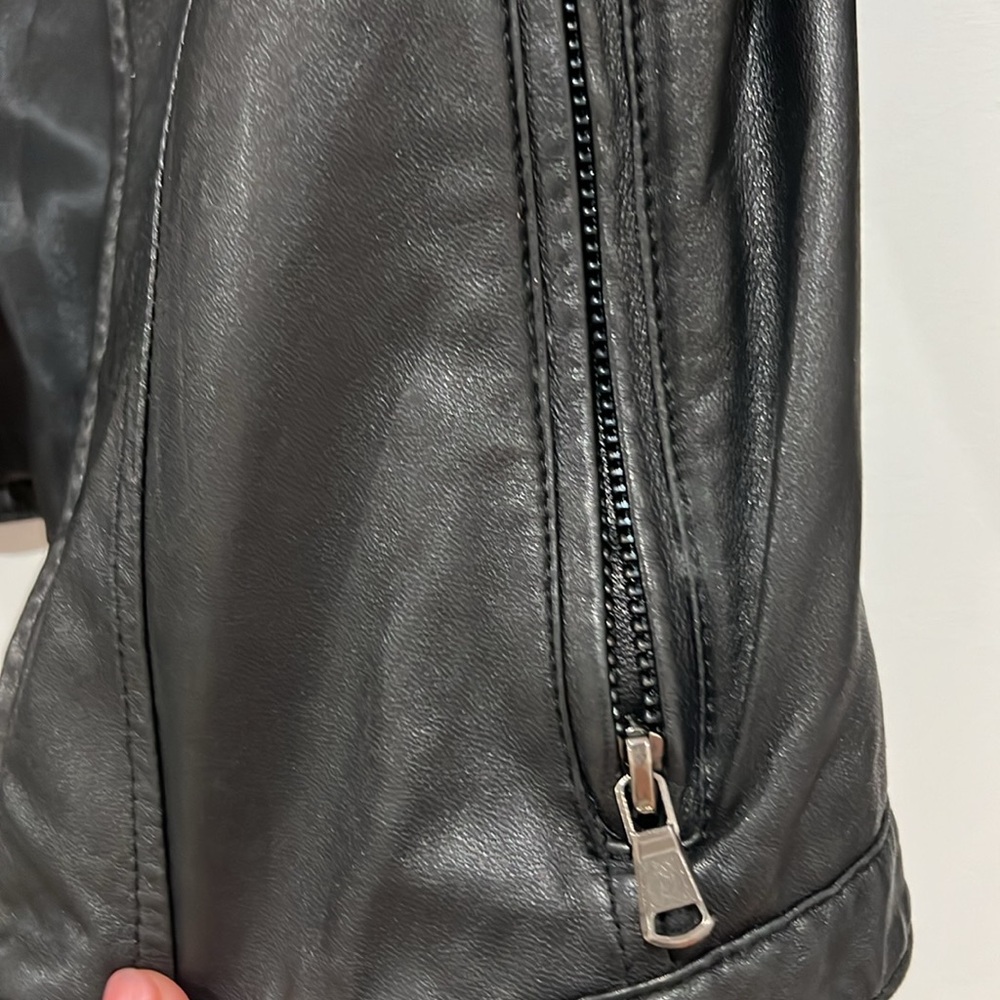 Asobio black leather jacket.  Large‎ - Picture 5 of 8